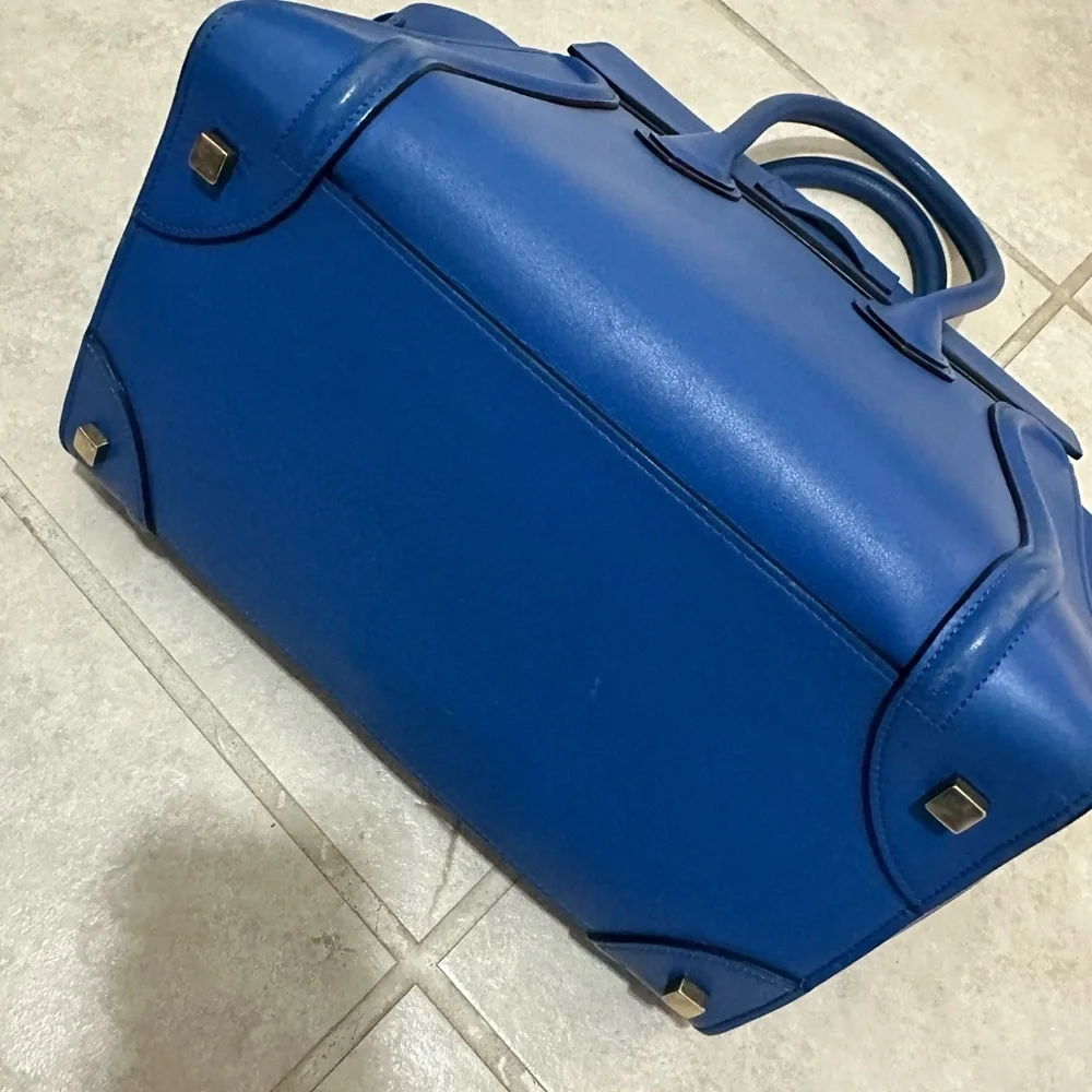 Celine Cobalt Blue Luggage Bag